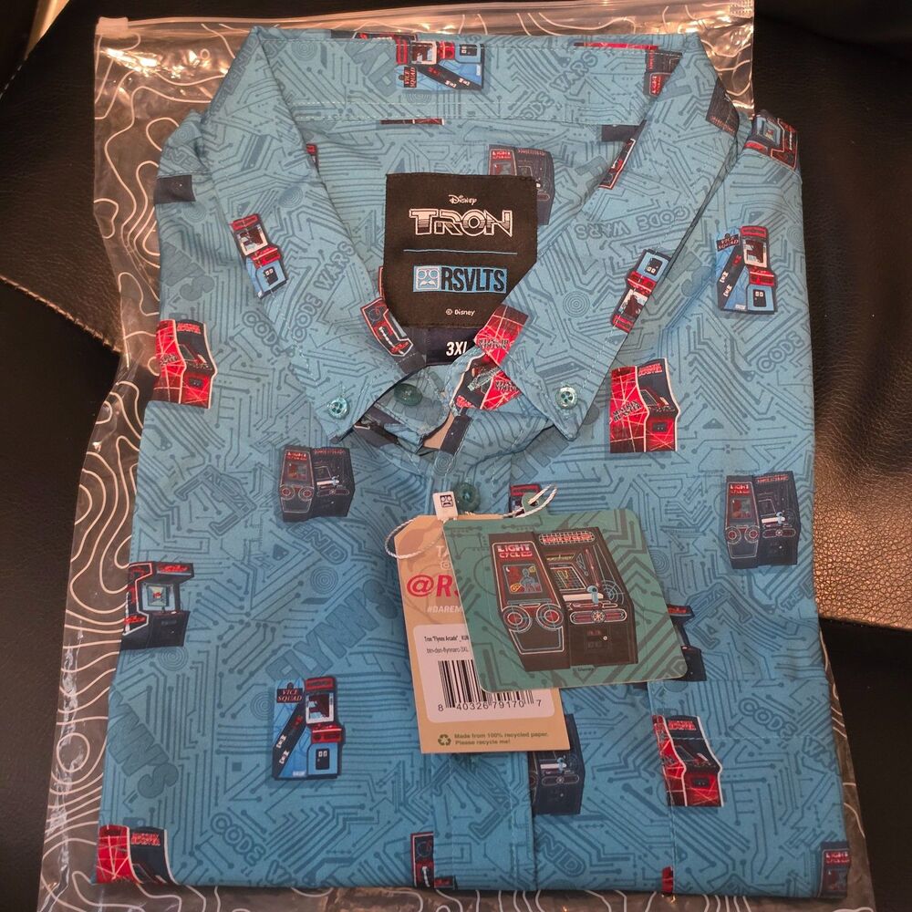 RSVLTS 3XL Mens Tron “Flynn’s Arcade” NWT